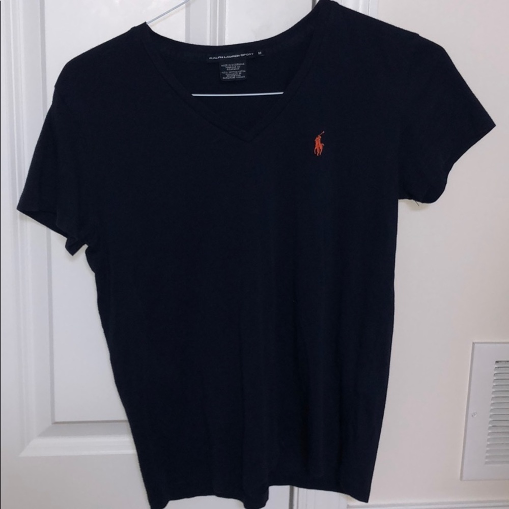 Ralph Lauren sport. Navy blue v neck T-shirt